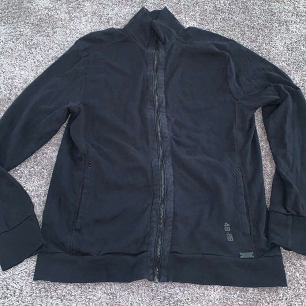 Buckle‎ Black men's size large slim fit full zip jacket pullover sweatshirt
